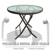 Table d'appoint en métal moderne, table basse design, mobilier d'extérieur pliable, meilleur rapport qualité-prix, best-seller, pour supermarché