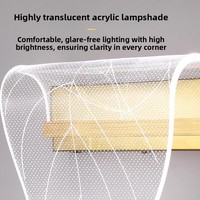 Applique Murale LED Moderne Minimaliste en Acrylique Basse Tension pour Chambre, Lampe Créative Simple pour Escalier, Lampe d'Intérieur pour Salon