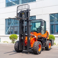 Carrello Elevatore Diesel per Terreni Accidentati 3.5t 4WD Trazione Integrale Fuoristrada per Uso in Cantiere, Foresta e Fattoria