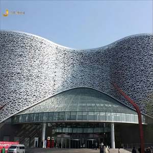 Panel de Fachada Perforado de Acero Inoxidable EX306, Soldado y Doblado con Corte Láser, para Decoración de Muros Cortina en Edificios - Product Image 4