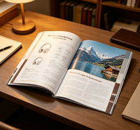 Service d'impression de livres : reliure parfaite, papier offset, menus personnalisés, catalogue couleur, magazine, brochure brillante, impression de catalogues