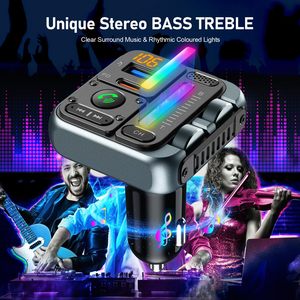 Chargeur de voiture MT04A avec barre lumineuse LED, PD 45W, QC 3.0, radio FM sans fil, basses et aigus, BT 5.3, WAV <span class=keywords><strong>MP3</strong></span>, charge rapide - Product Image 4