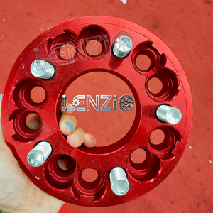Adaptateur 6*139.7/6*135 5*114.3/5*120.65/5*127 / 4*100/4*108, chrome rouge et blanc/or pour roues à rayons - Product Image 5