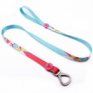 Laisse de luxe avec logo imprimé personnalisé pour animaux de compagnie pour petits, moyens et grands chiens Mousqueton pivotant sans polyester inclus Caractéristiques personnalisées - Product Image 5