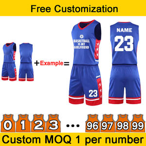 ชุดยูนิฟอร์มบาสเก็ตบอลลายโลโก้แบบกำหนดเอง ระบายอากาศได้ดี ซับเหงื่อ โพลีเอสเตอร์ สำหรับการแข่งขันทีม ทนทาน - Product Image 3