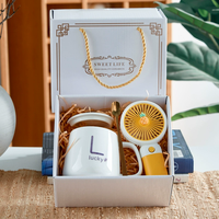 Juego de Tazas de Cerámica Personalizadas con Caja de Regalo y Tapa, para Té o Café, Ideal para el Día de la Madre, Cumpleaños, Navidad, Bodas o Regalos Corporativos