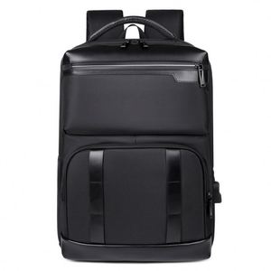 Sac à dos pour ordinateur portable de grande capacité 15,6 pouces, imperméable, en PU, design extensible, logo personnalisé, port USB, voyage d'affaires, vente chaude - Product Image 2
