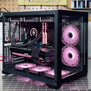 Nhà Máy Bán Hàng Trực Tiếp Nhịp Điệu Tuyết Trắng 360 Nước Làm Mát Bằng Bauhaus Mini 4090 Máy Tính Trường Hợp Dọc Cài Đặt ATX Cổ Máy Tính Để Bàn - Product Image 2