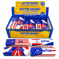 Squishy au beurre à montée lente, motifs drapeau américain, drapeaux de pays américains, beurre salé, beurre Stitch, beurre en bâton, jouet squishy