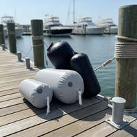 Pare-battage gonflable sur mesure pour bateau cylindrique, PVC 1,2 mm, pour la dérive, 100x40cm, pour Yahch