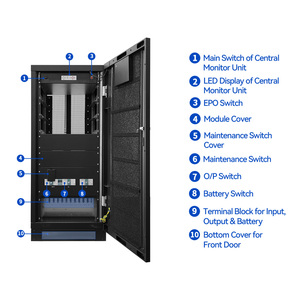 UPS Modular Trifásico de 100KVA con <span class=keywords><strong>Onda</strong></span> Sinusoidal Pura, Tiempo de Transferencia de 0ms, 380V/400V/415V, Sistema de Alimentación Ininterrumpida - Product Image 3