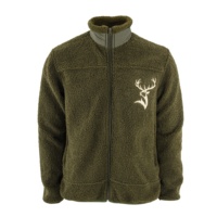 Veste polaire de chasse pour hommes, blouson vert polaire pour chasseur du BJ, d'extérieur