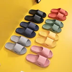 EVA Home Slippers For Men And Women Non-slip Slippers Breathable Bathroom Wear 4 Seasons Universal Wholesale Of Flip-flops