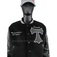 Veste de course universitaire Letterman de baseball avec logo brodé en chenille personnalisée veste de course avec patchs de lettres