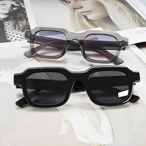 Óculos de sol masculinos de ácido acético polarizado quadrado personalizado de luxo moderno e mais recente