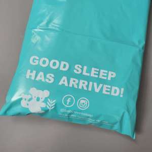 Custom Logo Teal Green Poly Mailer Bags White Print Self‑Seal Plastic Shipping Envelopes for Clothing Apparel Packaging - Product Image 3