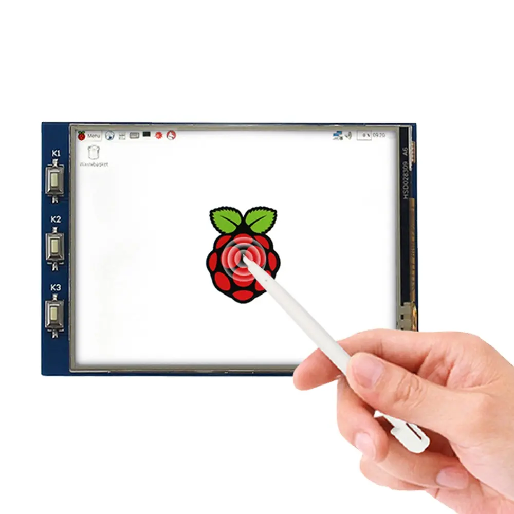 2.8インチ320x240IPSパネルUSB4線式RTD抵抗タッチスクリーンTFTLCDモジュールRaspberryPi4ディスプレイ