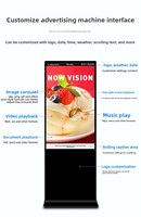 Reproductor de Publicidad LCD de Alta Luminosidad con Soporte de Pie, Antideslumbrante, Impermeable, Señalización Digital con Carcasa Personalizada para Áreas Públicas