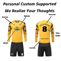 Tenues de gardien de but en gros, maillots de football de haute qualité pour gardiens de but, ensemble avec manches longues en mousse, maillot de gardien de but avec pantalon