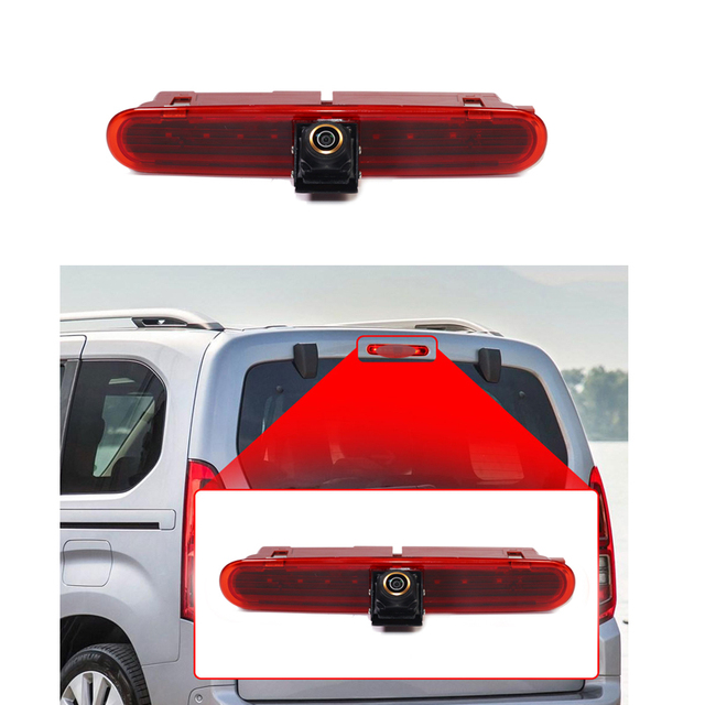 AHD 1080P 170 Degrees Fisheye Lens Vehicle Brake Light Rear View Camera for Fiat Doblo 2010 Opel Combo 2011-2018 Car