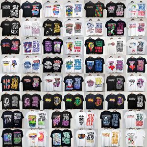 T-<span class=keywords><strong>shirt</strong></span> COUGH SP à manches courtes en pur coton de haute qualité, col rond, coupe ample <span class=keywords><strong>vintage</strong></span>, respirant, avec logo imprimé sur le devant, style européen - Product Image 3