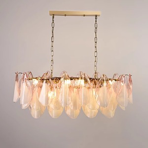 <span class=keywords><strong>Lustre</strong></span> en verre de <span class=keywords><strong>Murano</strong></span> à pétales roses du milieu du siècle principal <span class=keywords><strong>lustre</strong></span> de salon <span class=keywords><strong>lustre</strong></span> de salle à manger de chambre à coucher moderne - Product Image 4