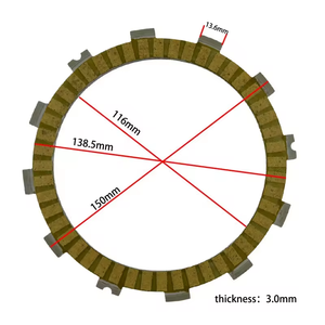 चीन फैक्टरी कम कीमत थोक कागज मोटरसाइकिल क्लच डिस्क और घर्षण प्लेट xr600 r xr600 r के लिए - Product Image 5