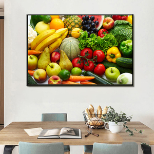 Haute Qualité <span class=keywords><strong>Diamant</strong></span> Peintures 5d DIY Kit Fruits et Légumes Nature Morte Image Adultes Personnalisé <span class=keywords><strong>Diamant</strong></span> Peinture pour Salle À Manger - Product Image 2