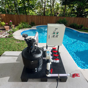 Système de <span class=keywords><strong>filtration</strong></span> de <span class=keywords><strong>piscine</strong></span> intelligent tout-en-un, économie d'énergie, filtre à <span class=keywords><strong>sable</strong></span> intégré, pompe et <span class=keywords><strong>kit</strong></span> de chlorateur pour des solutions d'eau propre - Product Image 5