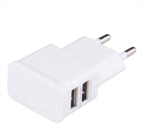 Adaptateur à prise ue 5V 2a, Double chargeur USB, universel, pour tous les téléphones, pour ipad voyage, AC puissant