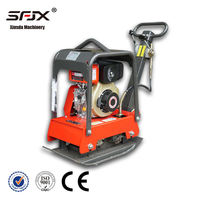 Compacteur à plaques à essence Xinsda HZR160D 5,5-6,5 CV à couple élevé pour le compactage des chaussées en asphalte