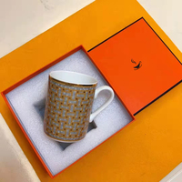 Boîtes cadeaux de luxe pour tasses à café en céramique avec logo personnalisé, emballage en papier kraft, ensemble de tasses
