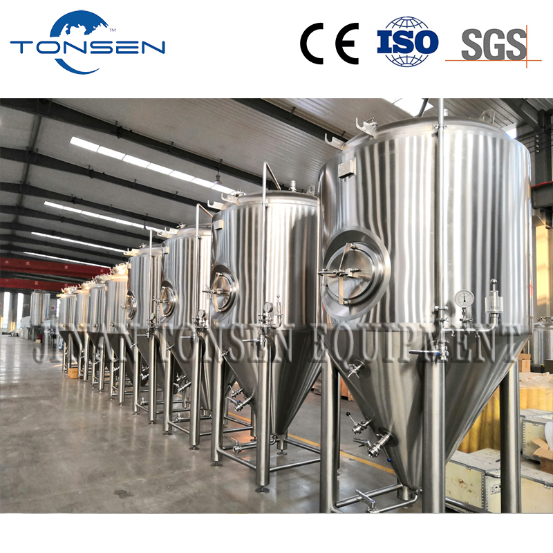 Glycol veste bière cuve de fermentation 500l 1000L 1500L 2000L réservoir de fermenteur conique