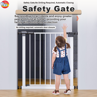 Barrière de sécurité pour animaux de compagnie Prodigy Stair, sans perçage, télescopique, en métal de haute qualité + ABS, pour petits animaux et bébés