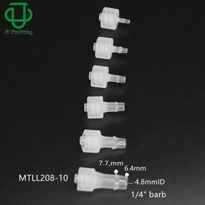 Conector Luer Lock Hembra a Macho para Mangueras de Plástico, Accesorios de Tubería para Diámetro Interior de 1/16, 3/32, 1/8, 5/32, 3/16, 1/4 pulgadas con PP - Product Image 5
