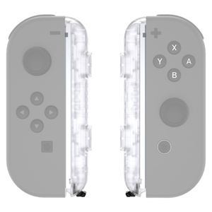Coque de remplacement transparente avec poignée personnalisée et boutons pour sangle de poignet Nintendo Switch Joy-Con - Product Image 1