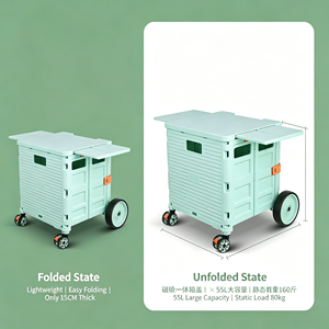 Chariot de supermarché robuste 340L grande capacité avec roues silencieuses, chariot de courses en fil métallique pour usage commercial et de détail, kit complet - Product Image 4