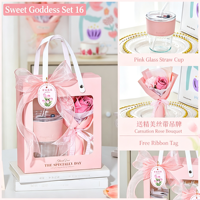 Coffret Cadeau Rose Romantique Fête des Mères – Personnalisable avec Logo, Mix & Match, Soin Spa, Sac Cadeau en Gros pour Fêtes et Événements