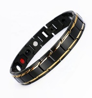 Pulseras de Energía Cuántica Terahertz para Amantes, Anti Fatiga, Color Negro y Dorado, Bio, Alivio del Dolor, Magnéticas, Saludables, al Mejor Precio