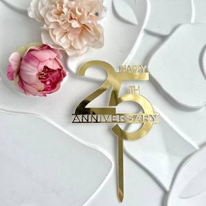 Décoration <span class=keywords><strong>de</strong></span> gâteau en acrylique Ins Wind 25 50 Joyeux <span class=keywords><strong>anniversaire</strong></span> <span class=keywords><strong>Anniversaire</strong></span> Joyeux <span class=keywords><strong>anniversaire</strong></span> Cake Topper - Product Image 5