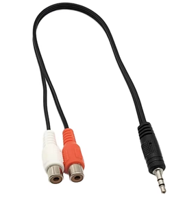 Adaptateur Jack 3,5 mm vers 2 <span class=keywords><strong>RCA</strong></span> Femelle, Câble Répartiteur Audio Vidéo avec Gaine en PVC et Blindage Combiné pour HDTV et Casque - Product Image 5