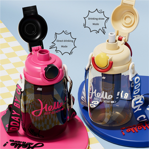 Borraccia in Plastica da 950ml per Studenti e Bambini, Ecologica, Antiscivolo, Antigoccia, Sicura per Alimenti, Riutilizzabile, con Logo Personalizzabile, Infusore per Tè, Ideale per Palestra e Attività all'Aperto - Product Image 5