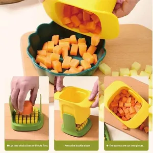 Wholesale Multi Functional Vegetable Slicer Slicing Knife Household <b>Garlic</b> Press Onion Cucumber and Potato Kitchen Tool - Product Image 6