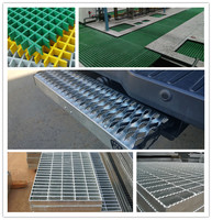 Grille de barre avec surface dentelée pour une résistance au glissement, passerelle de sécurité et marche d'escalier