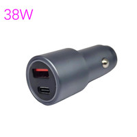 Pengisi Daya Mobil USB Tipe-C Ganda Berkualitas Tinggi 5V/3A 2 Port PD 3.0 QC3.0 Pengisian Cepat 18W 20W Total 38W