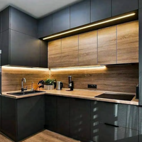 Armoire de cuisine en acier inoxydable de style industriel personnalisée Prima, antirouille, imperméable, pour appartement et cuisine commerciale