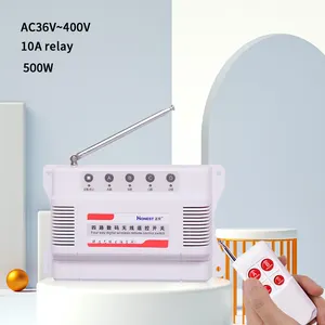 Fonte de energia de alta potência, fácil instalação, interruptor de controle remoto sem fio, 315mhz Ac36-400v, para lâmpadas e iluminação