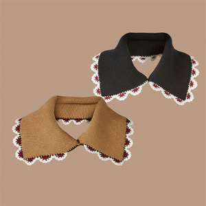 Colletto in Pizzo Chiffon Stile Vintage Elegante, Accessorio Ecologico in Pizzo Francese per Decorazione Camicie, Vendita all'Ingrosso - Product Image 1