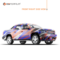 Vinilo Decorativo para Carrocería de Estilo Racing, Franjas Geométricas Dinámicas, Vinilo Impreso Personalizado para Camionetas Ford, Chevy, Dodge