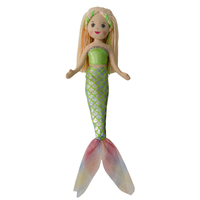 Super doux sirène oreiller poupée mignonne princesse poupée de chiffon en peluche jouet pour filles fantaisie 2-14 ans + filles cadeau